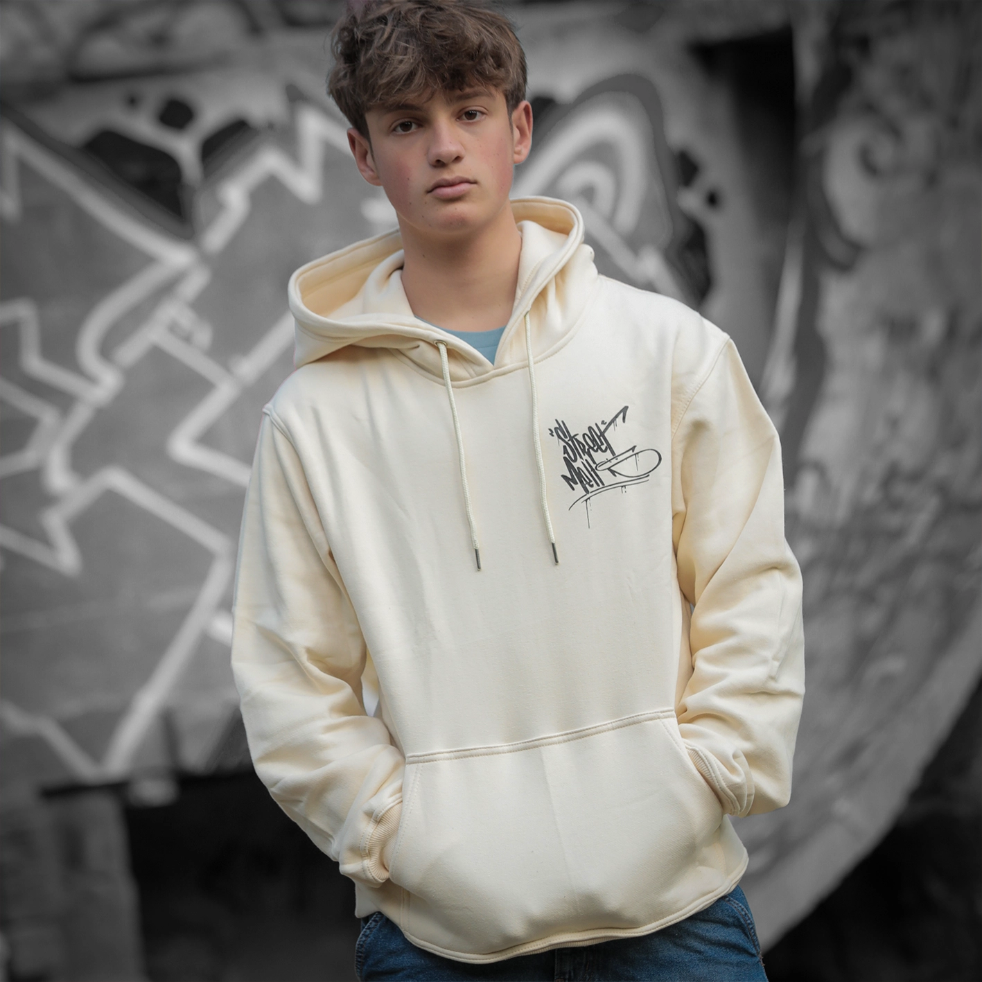 Melt Hoodie Beige - Image 2
