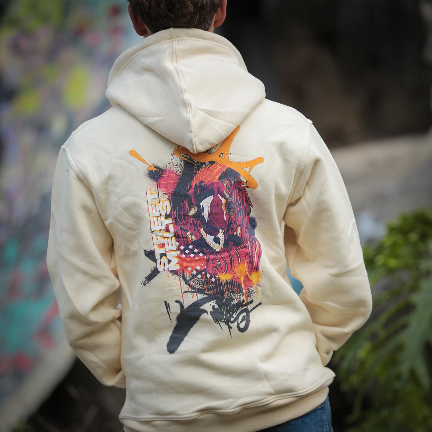 Melt Hoodie Beige - Image 3